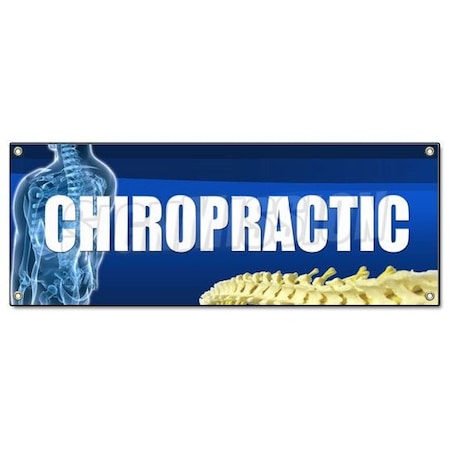 CHIROPRACTIC BANNER SIGN Back Chiropractor Signs Adjustments Clinic Medical